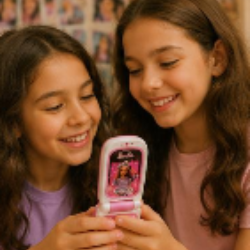 Barbie Flip Phone